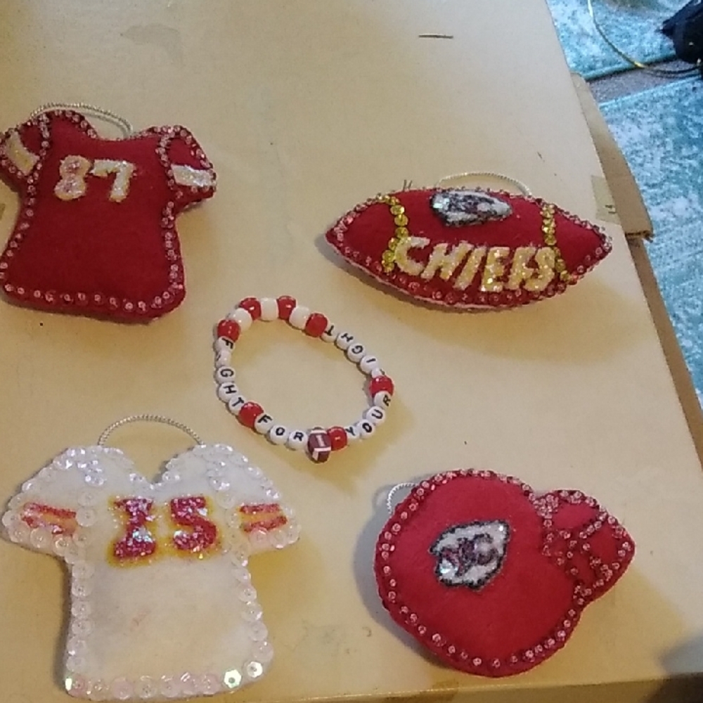 KC Chiefs Ornaments Set